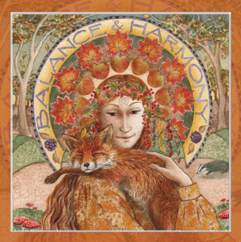 "Balance & Harmony" counted cross stitch pattern by Wendy Andrew