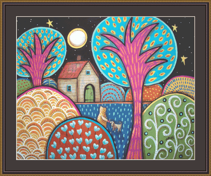 Best Friend counted cross stitch pattern by Karla Gerard