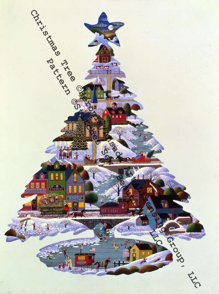 Christmas Tree counted cross stitch pattern by Heronim/Ansada Art Licensing Group, LLC