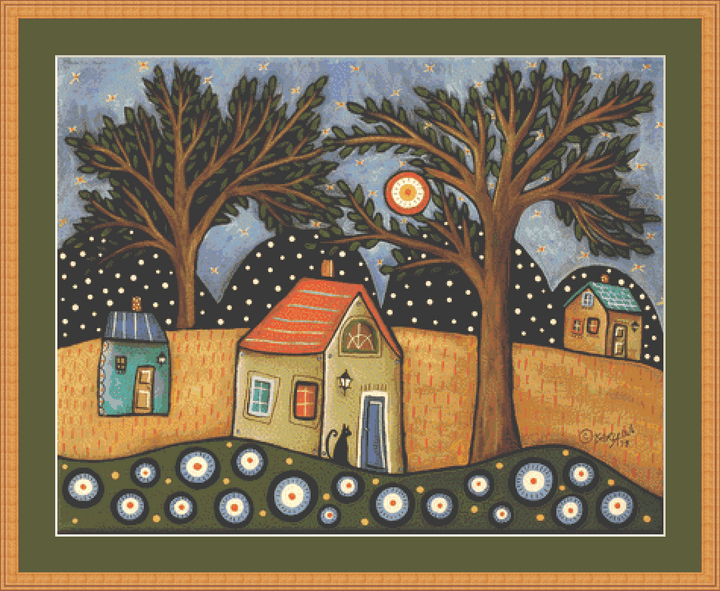 Evening Light counted cross stitch pattern by Karla Gerard