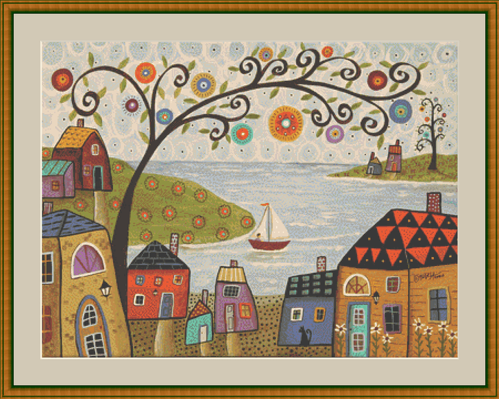 Out to Sail counted cross stitch pattern by Karla Gerard