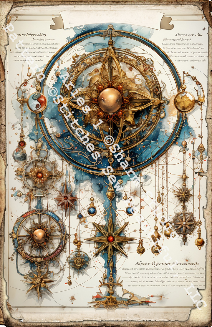 Zodiac - Aries 1 counted cross stitch pattern by SharmStudio