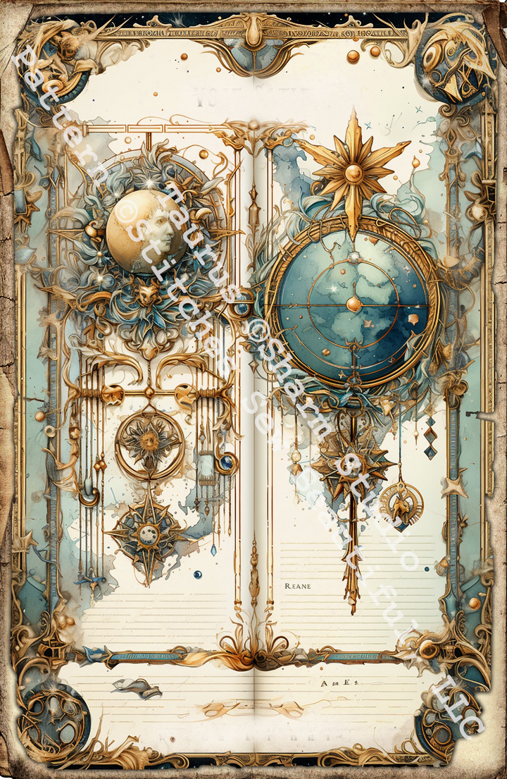 Zodiac - Taurus 1 counted cross stitch pattern by Sharm Studio