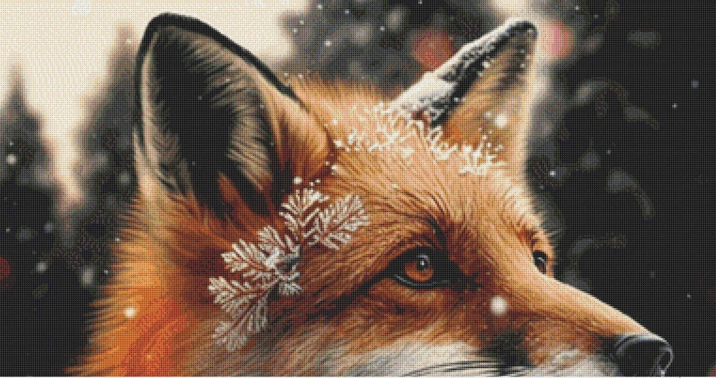 Christmas Fox cross stitch pattern by Serr.Kai A Quill & Ink