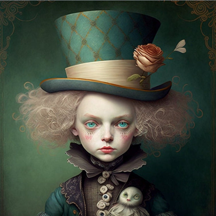 Young Madhatter cross stitch pattern by SphinxDesignStudio