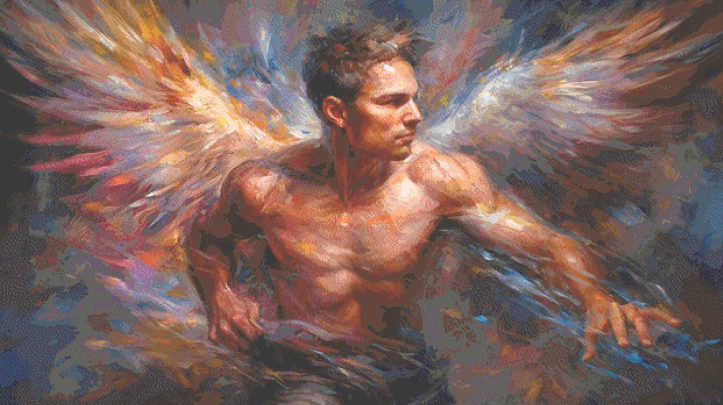 Angel cross stitch pattern by Eder Jose Rosa