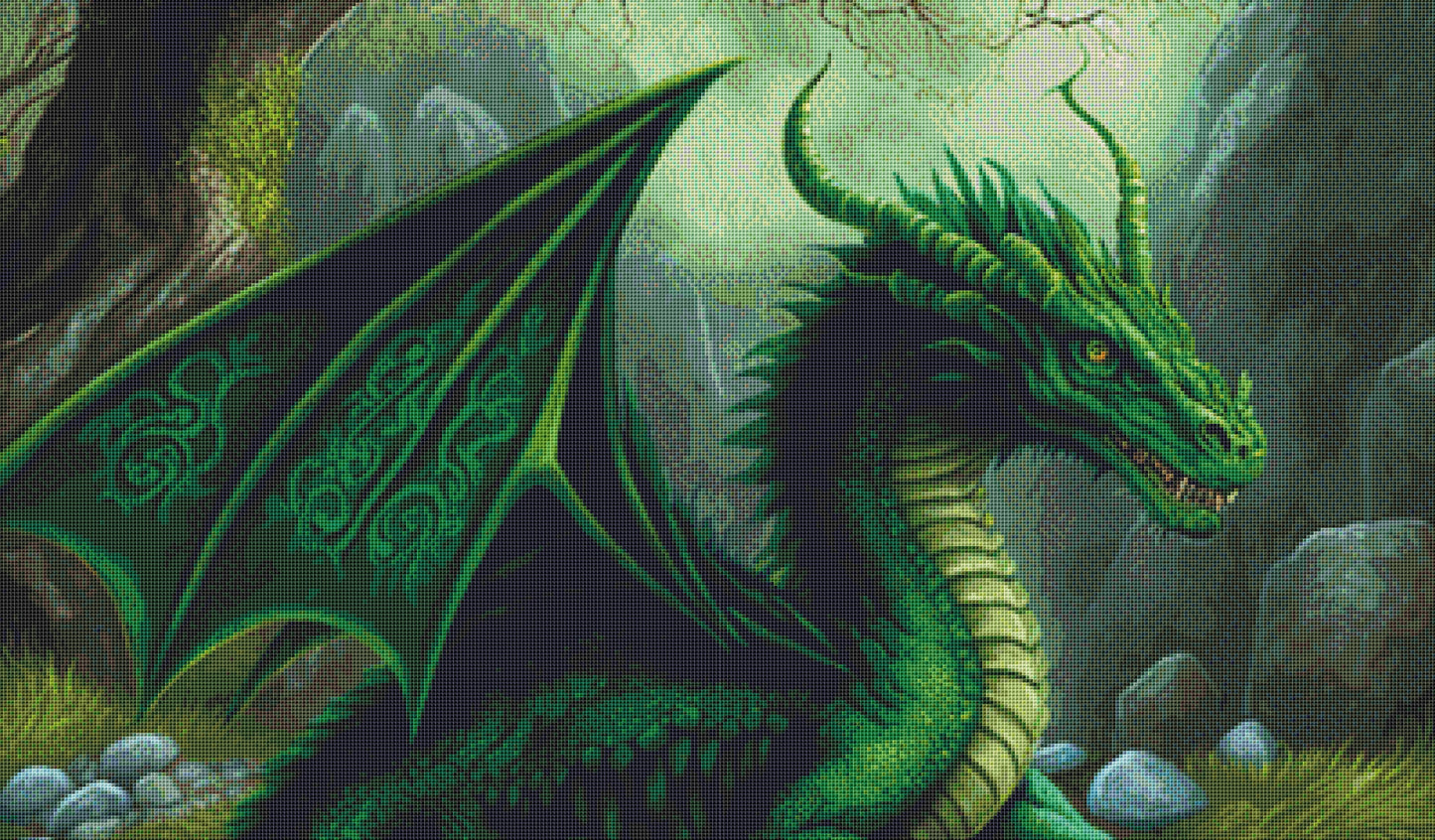 Celtic Dragon cross stitch pattern by Serr.Kai A Quill & Ink