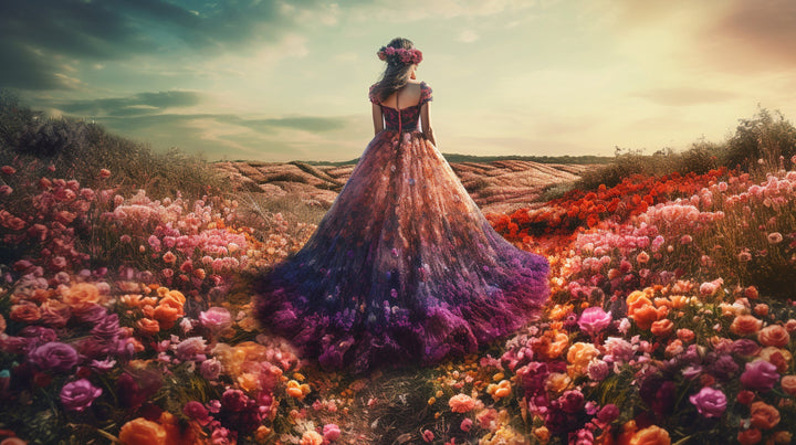 Woman in a Field of Flowers 3 by Eder Jose Rosa