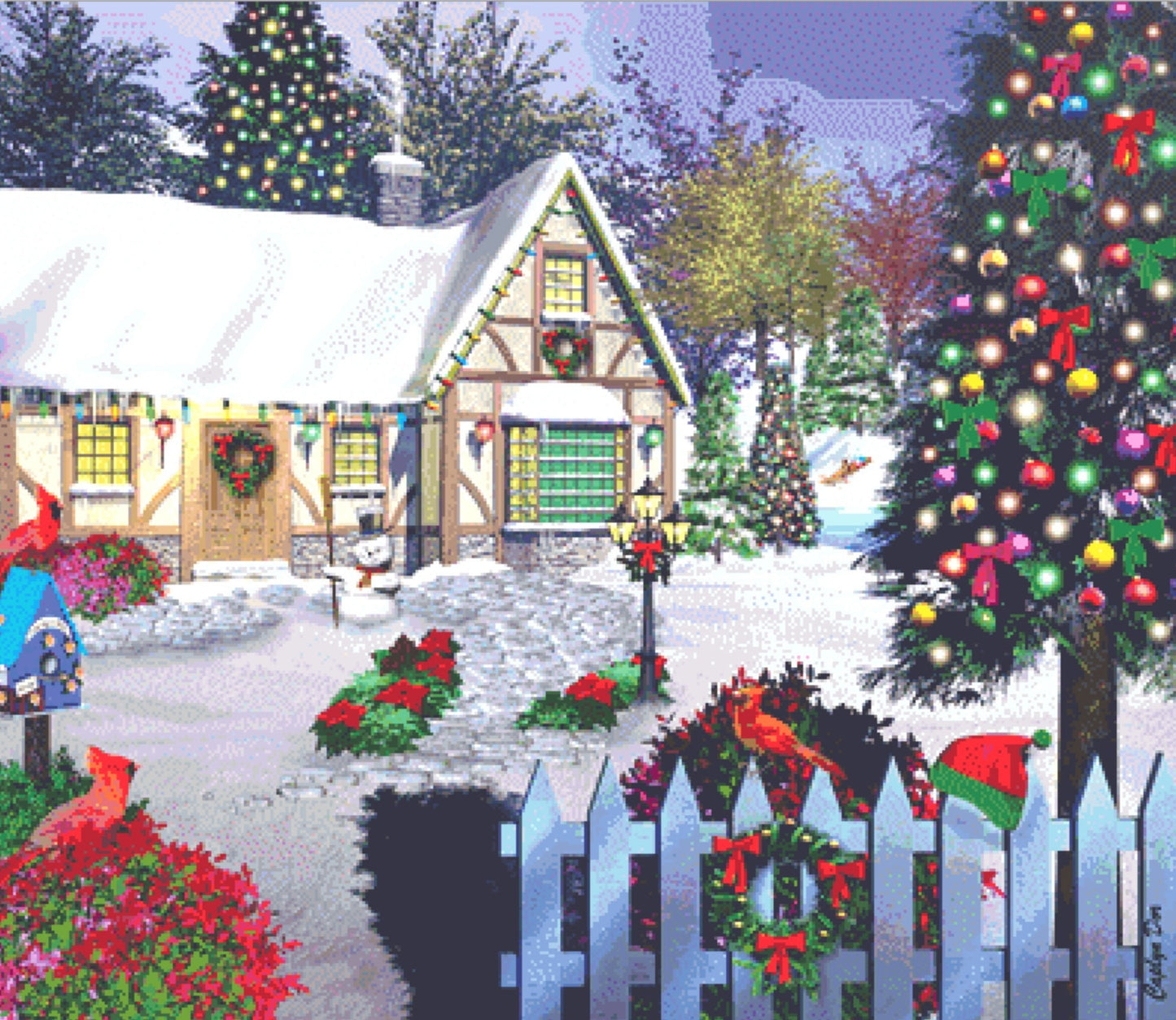 Seasons Splendor cross stitch pattern by Caplyn Dor/Porterfields Fine Art Licensing