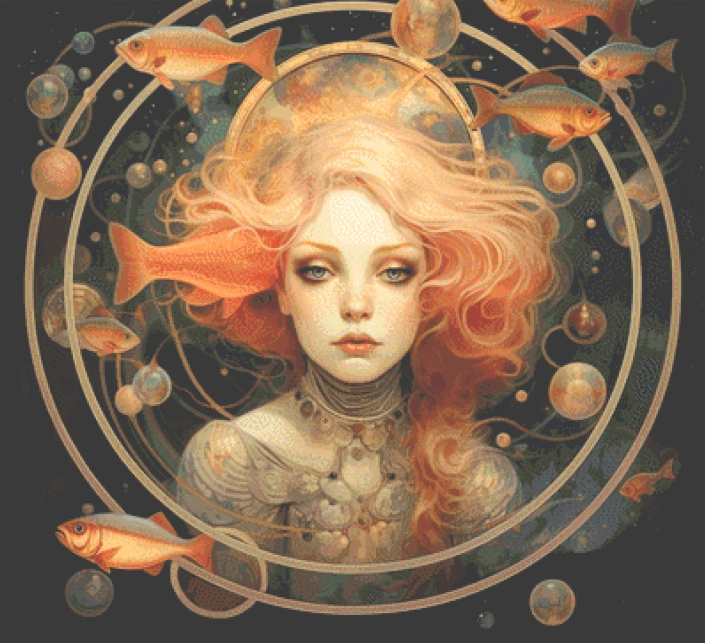 Pisces cross stitch pattern by SphinxDesignStudio