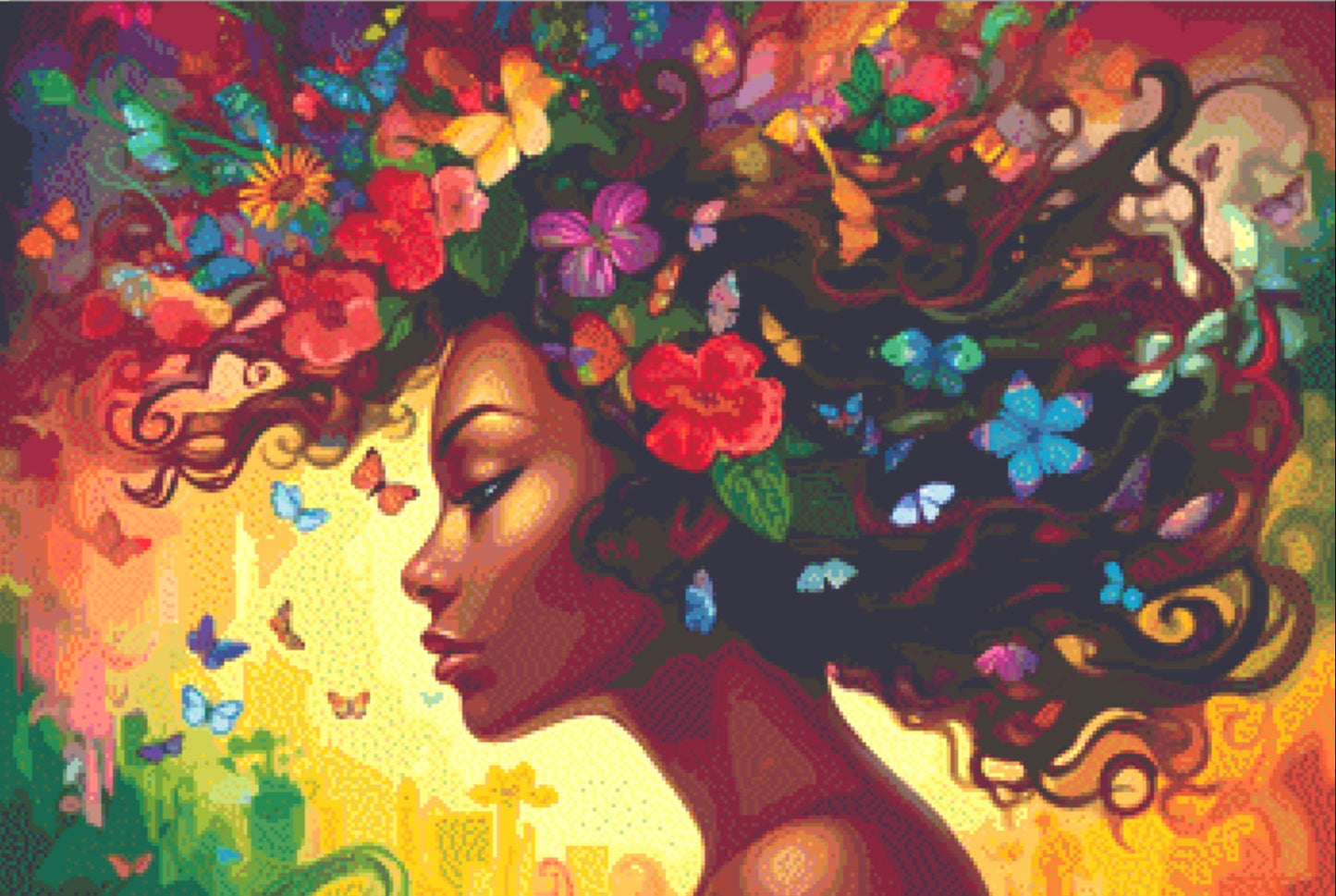 Floral Beauty 1 ©Adobe Ext. License cross stitch pattern by StitchesSewBeautiful