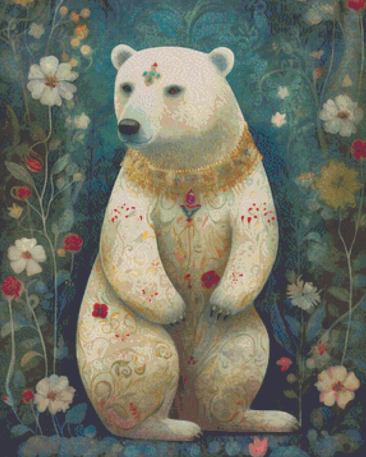 Polar Bear cross stitch pattern by DutchLadyMysticArt