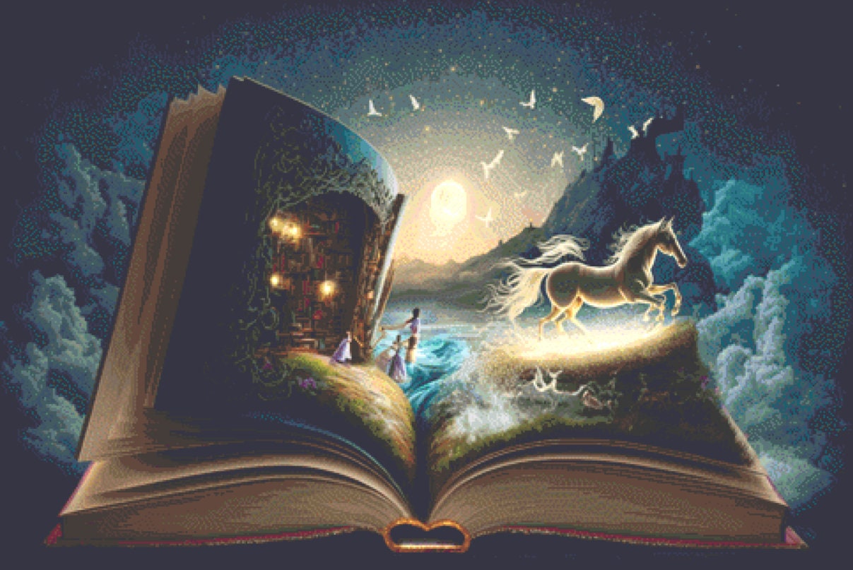Fairytale Book ©Adobe Ext. License cross stitch pattern by StitchesSewBeautiful