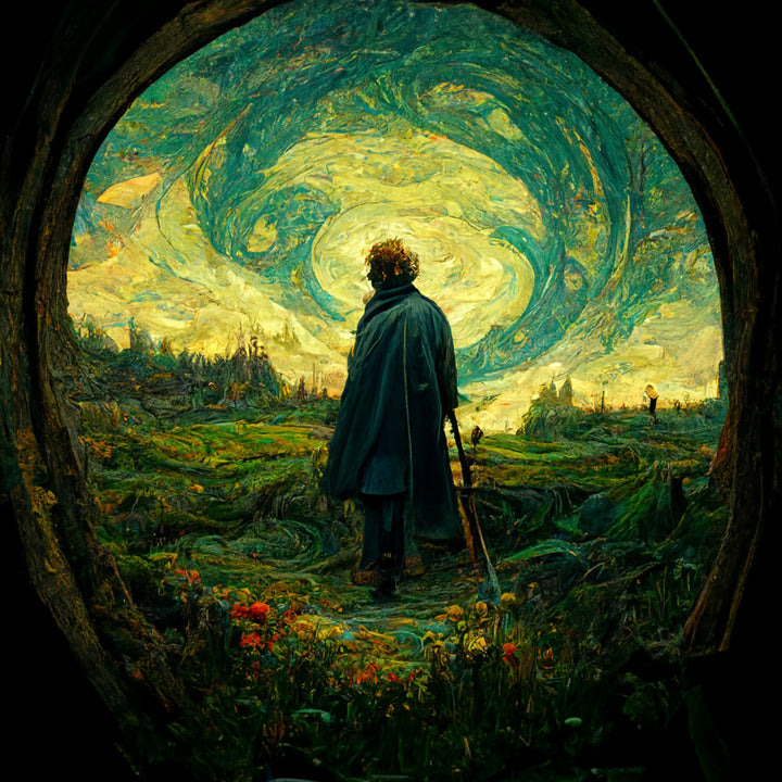 Hobbit Van Gogh Style cross stitch pattern by SphinxDesignStudio