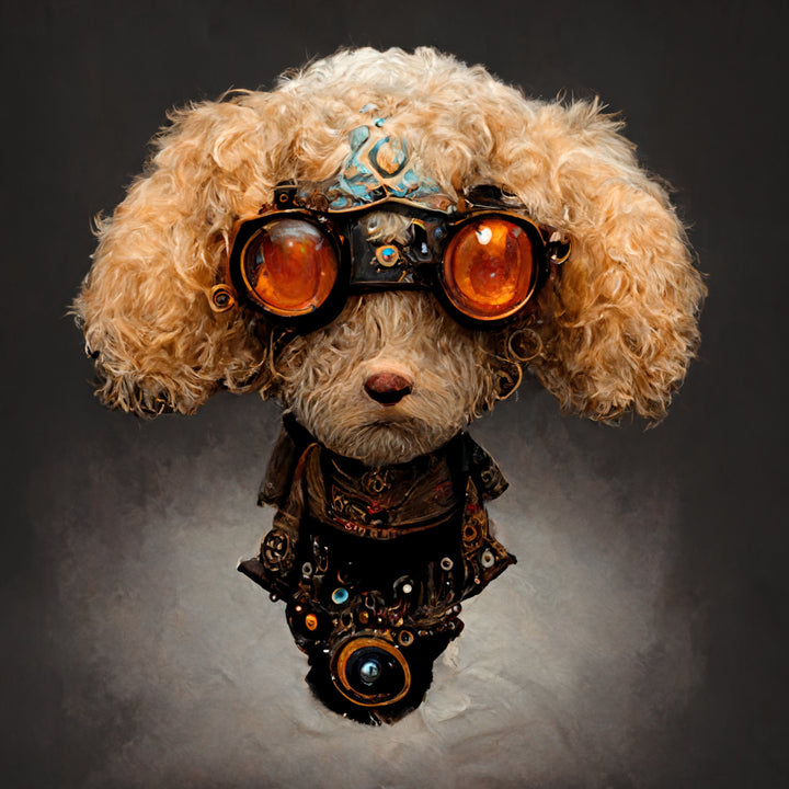 Steampunk Dog 3 cross stitch pattern by SphinxDesignStudio
