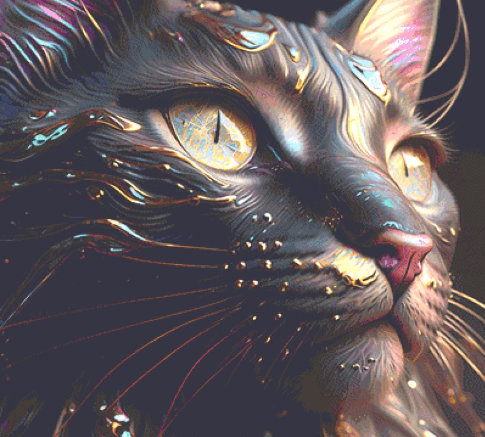 Aurum Feline cross stitch pattern by SphinxDesignStudio