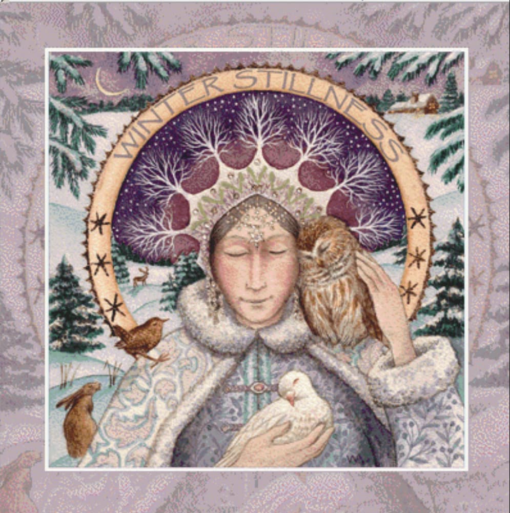 Solstice Stillness cross stitch pattern by Wendy Andrew of Painting Dreams