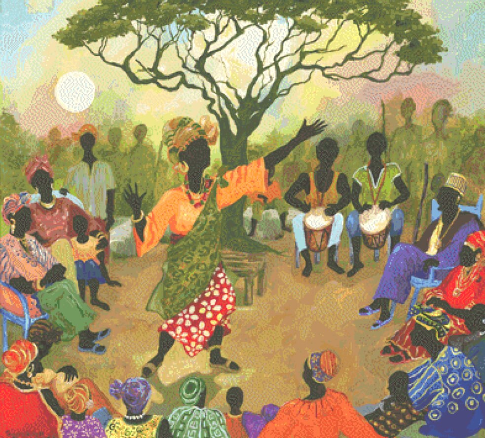 African Series IX cross stitch pattern by Gwendolyn McShepard/Ansada Art Licensing Group, LLC