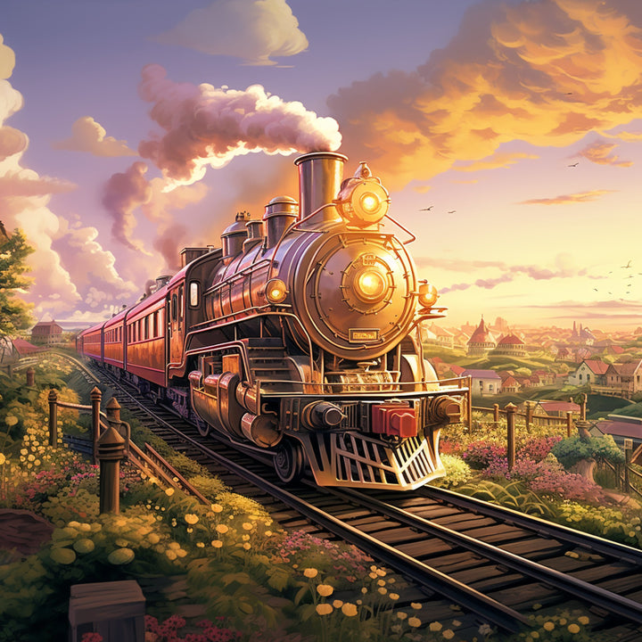 Train full coverage cross stitch pattern by SphinxDesignStudio