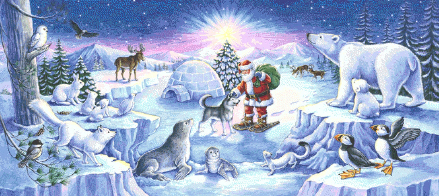 Arctic Friends Christmas cross stitch pattern by Rose Mary Berlin/Ansada Licensing Group, LLC