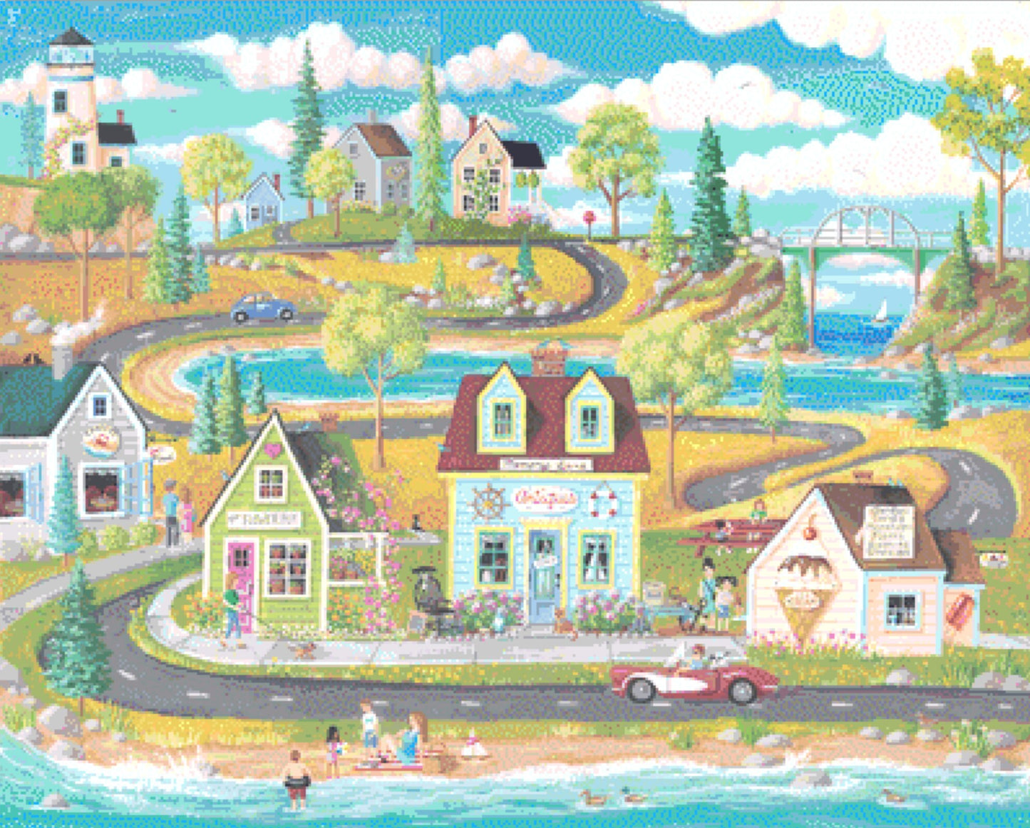 Joyride cross stitch pattern by Kim Leo/JMS Art Licensing