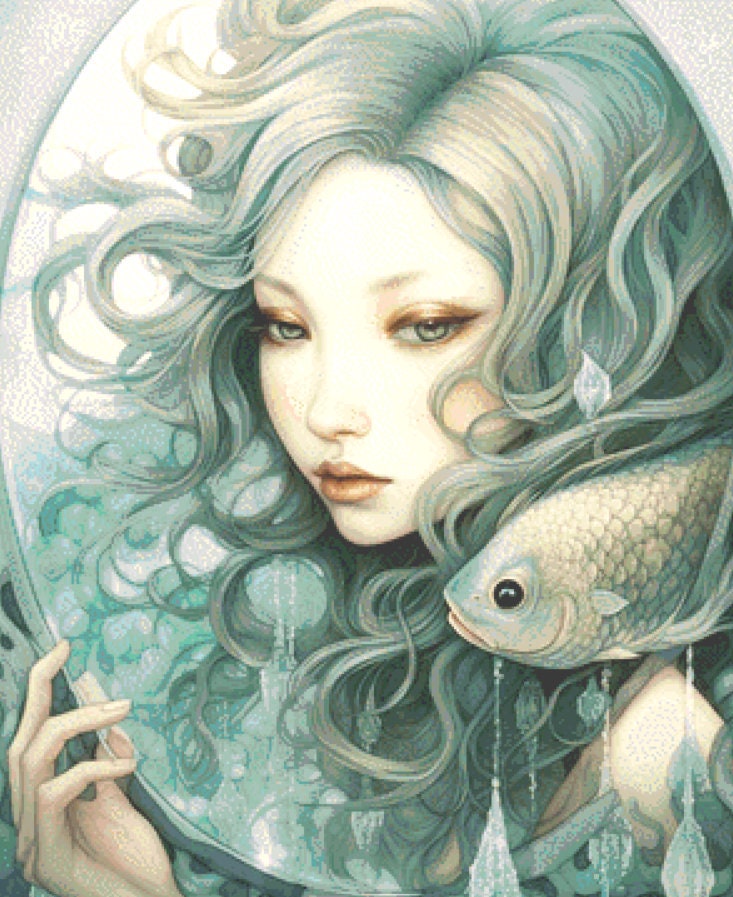 Sirenia Whisper cross stitch pattern by AWholeWorldofWhimsy