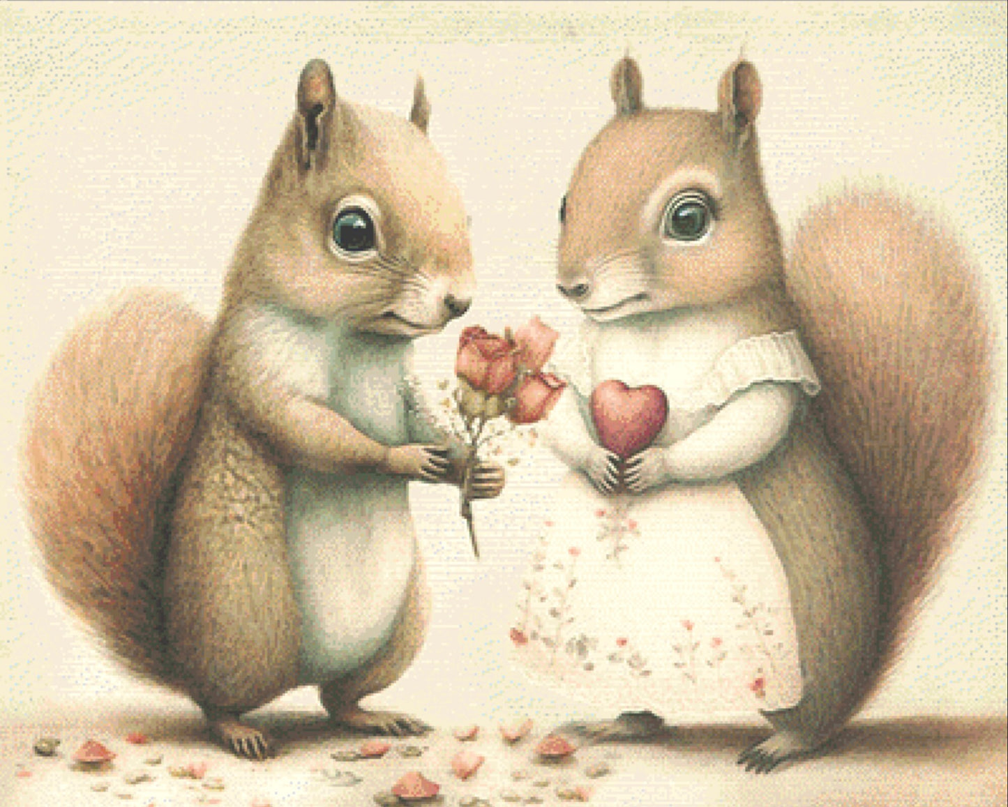 Valentine cross stitch pattern by Tammy L. Gross