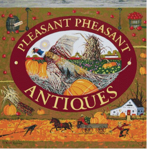 Pleasant Pheasant cross stitch pattern by Patrick Gauthier