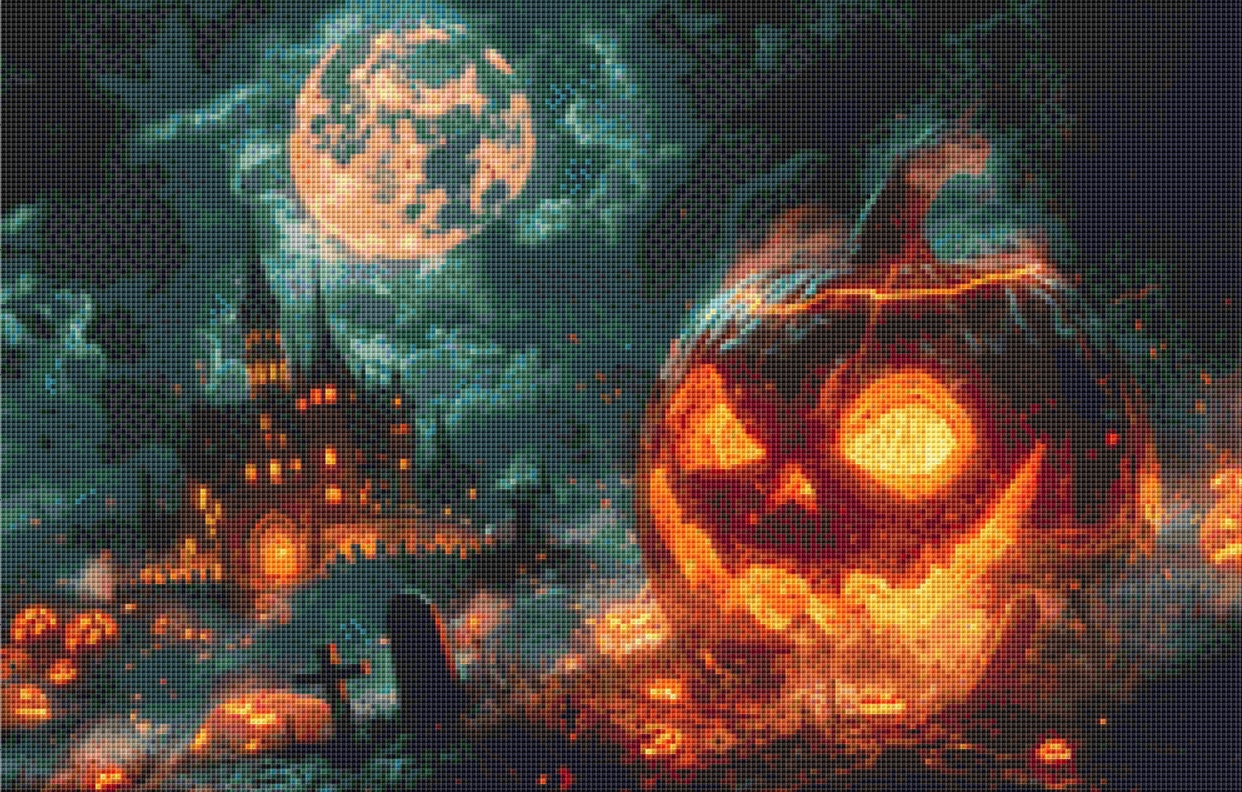 Its Halloween Night (Small) cross stitch pattern by Eder Jose Rosa