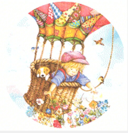 Spreading Joy (Round) cross stitch pattern by Lisi Martin/AB Pictura, Karlstad, Sweden