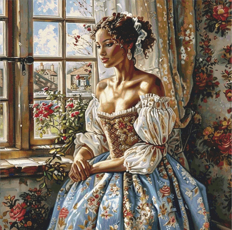 Lost in Thought (Max Size) cross stitch pattern by The Art Revivalist