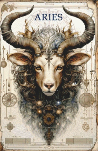Zodiac - Aries 2 counted cross stitch pattern by Sharm Studio