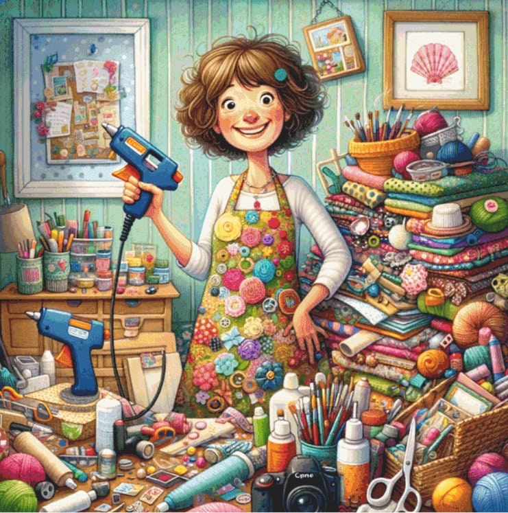 Behind Every Crafter (Max Colors/Size) cross stitch pattern by CraftyBeachOnYouTube