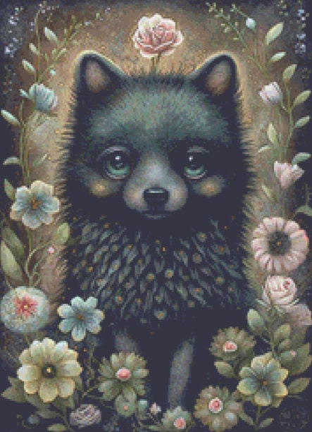 Cute Forest Animals 4 (Small) cross stitch pattern by DutchLadyMysticArt