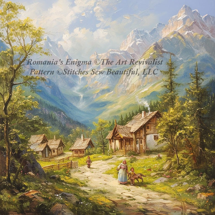 Romania's Enigma cross stitch pattern by The Art Revivalist