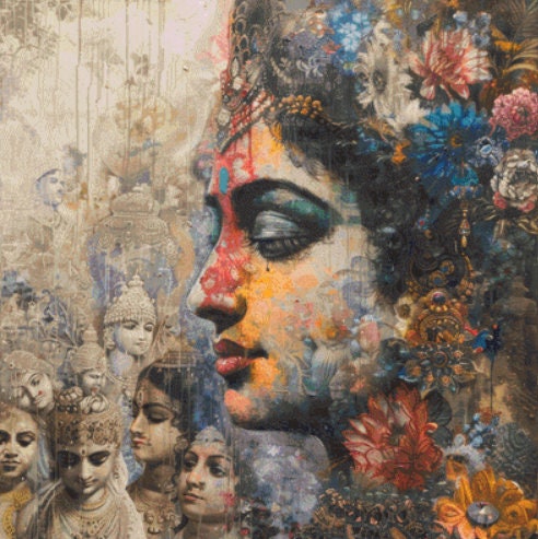 Mystical Shankar cross stitch pattern by The Art Revivalist