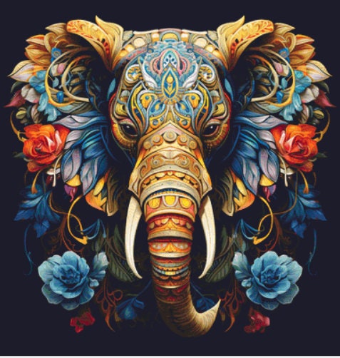 Elephant in Colors (Max Color) cross stitch pattern by Eder Jose Rosa