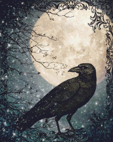 Plain Crow cross stitch pattern by IvyCottageHome
