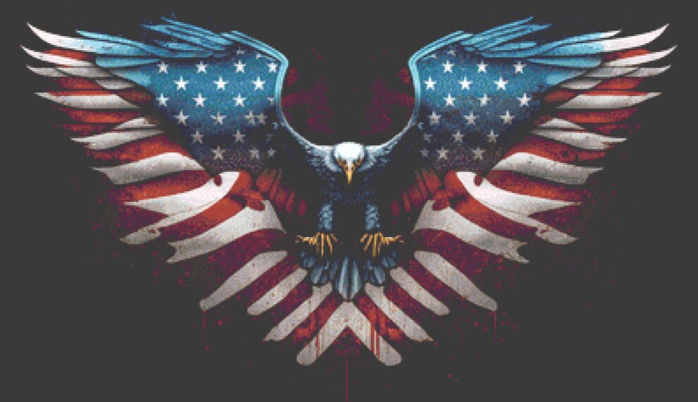 One Dream American Eagle cross stitch pattern by Eder Jose Rosa