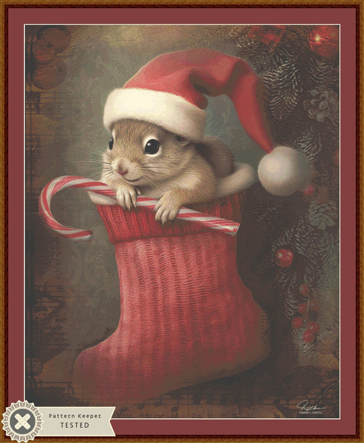 Christmas Stocking (Max Size/Color) cross stitch pattern by Tammy L. Gross
