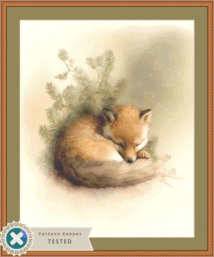 Fox cross stitch pattern by Tammy L. Gross