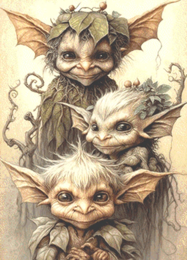 Elven Creatures Family cross stitch pattern by FaiRYTaiLS