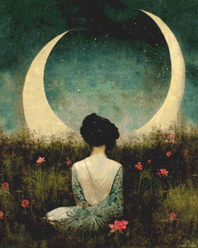 Woman cross stitch pattern by Tammy L. Gross