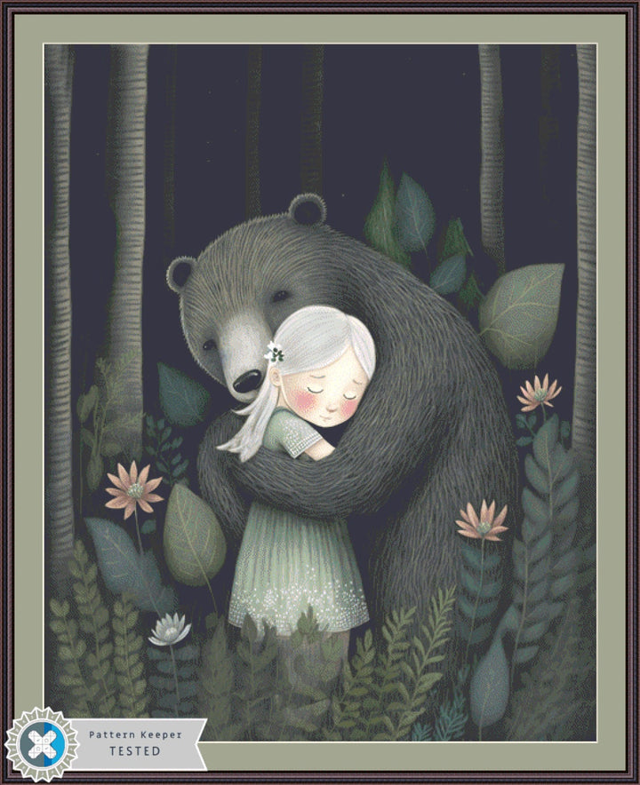 Bear Girl Otee (Max Size/Color) cross stitch pattern by Tammy L. Gross