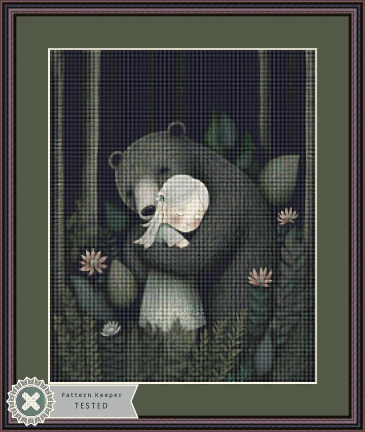 Bear Girl Otee (Small) cross stitch pattern by Tammy L. Gross