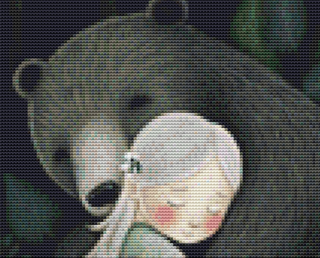 Bear Girl Otee (Small) cross stitch pattern by Tammy L. Gross