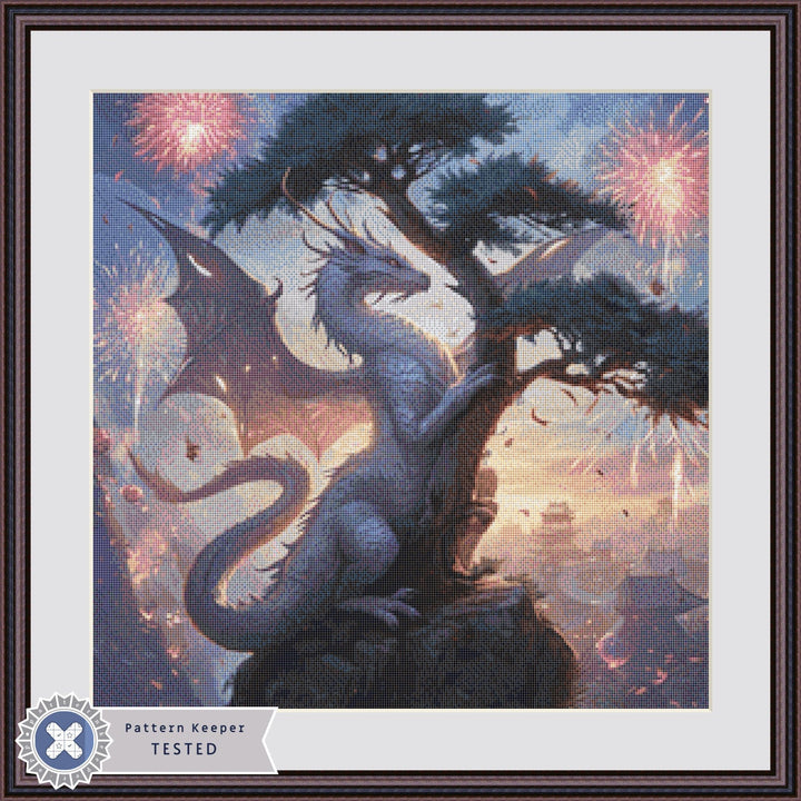 Year of The Dragon (Small) counted cross stitch pattern by Serr.Kai A Quill & Ink