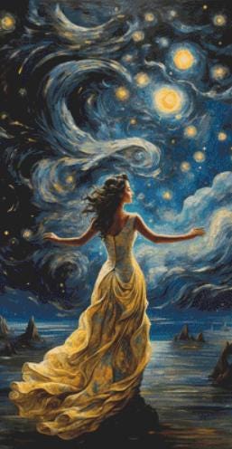 They Shine counted cross stitch pattern by Eder Jose Rosa