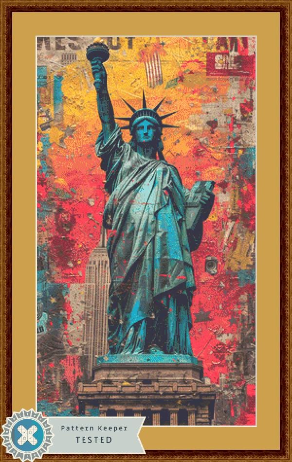 Freedom (Max Color) counted cross stitch pattern by Eder Jose Rosa