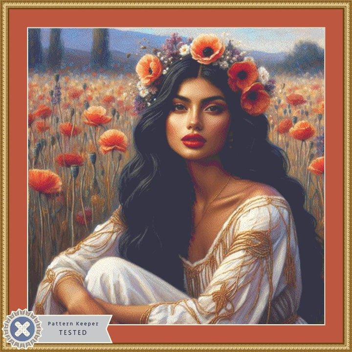 Isabella (Max Color) counted cross stitch pattern by Ana Dias